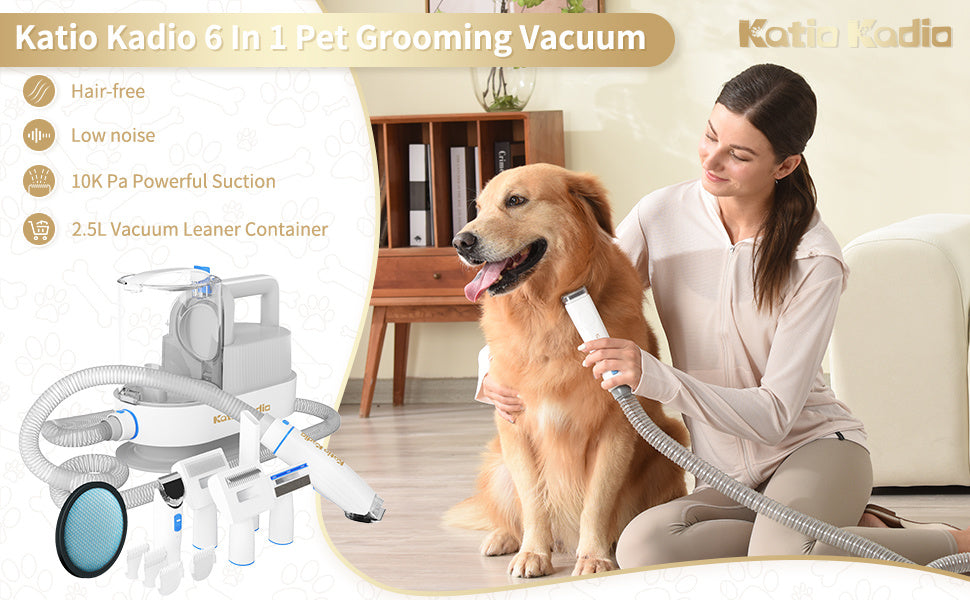 5-in-1 Pet Grooming Vacuum Kit
