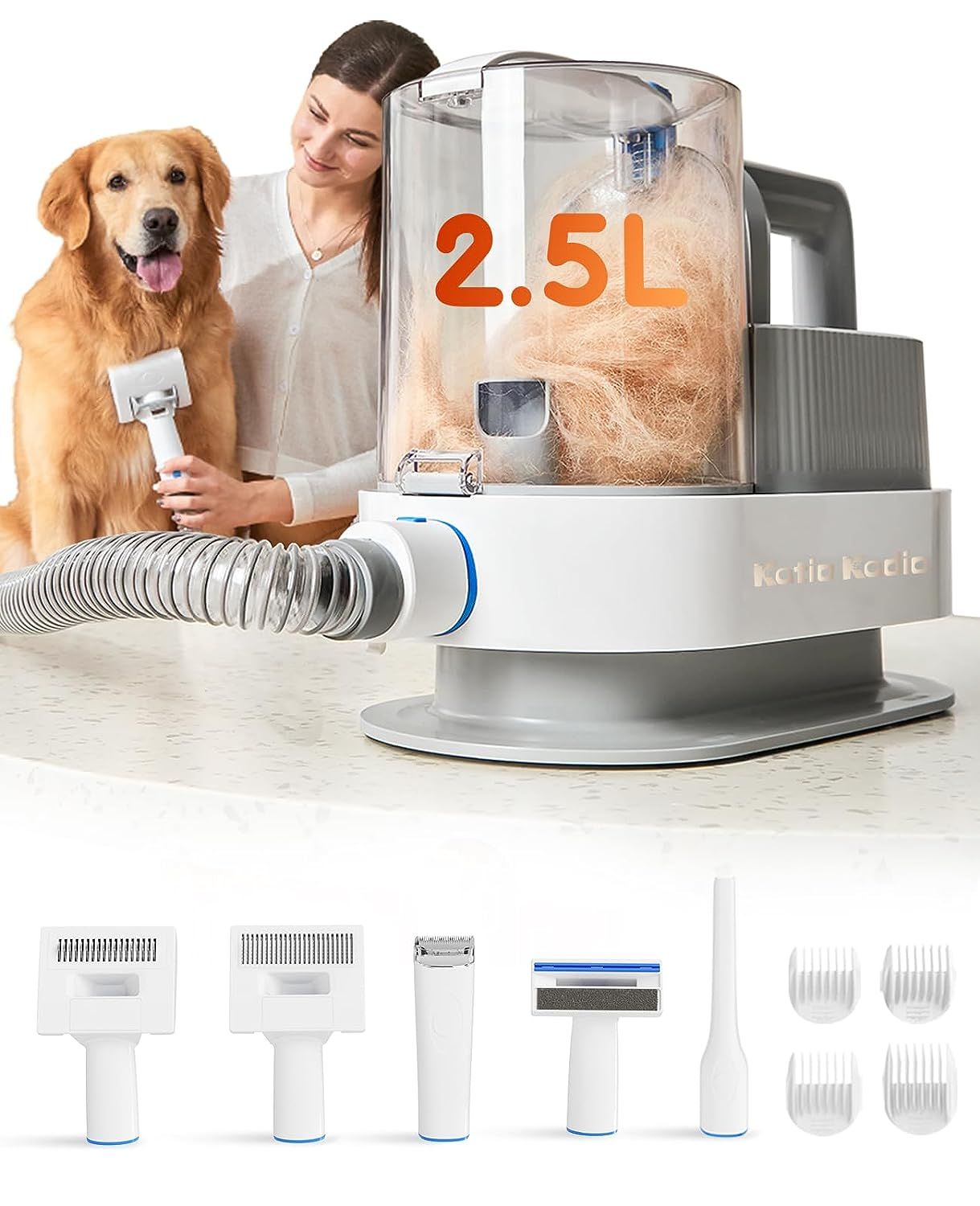 5-in-1 Pet Grooming Vacuum Kit