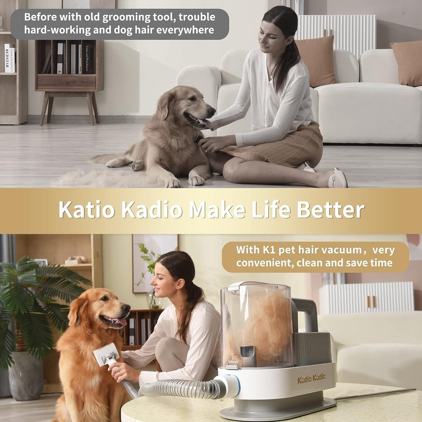 5-in-1 Pet Grooming Vacuum Kit